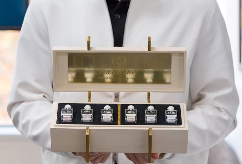 box holding The Marashi Collection